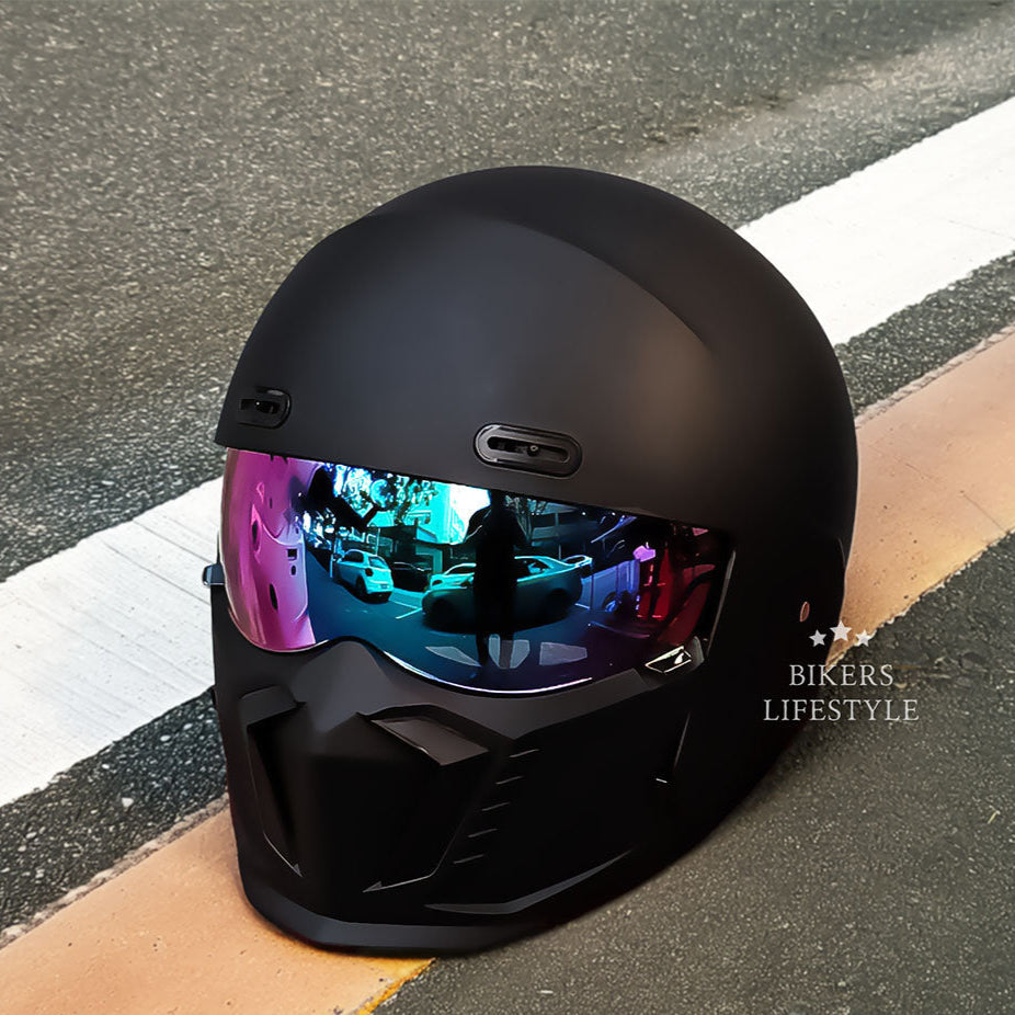 Retro Classic Motorcycle Helmet DOT And ECE Approved Timeless Look