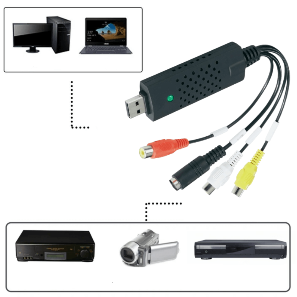 Retro Video Cassette Player with Scanning Function