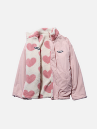 Chaqueta Reversible Chloé con Estampado de Corazones