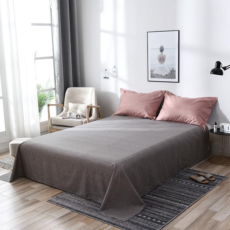 Reversible Cotton Duvet Cover Set in Soft Matte Fabric