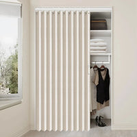 Room Divider Drapes - Pleated Folding Curtain for Doorways