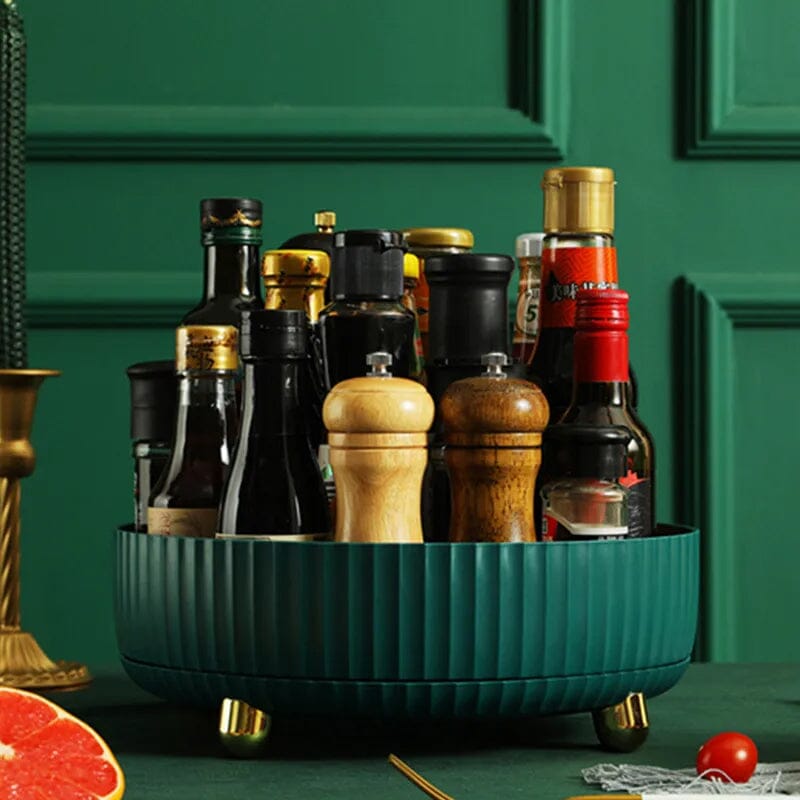 Étagère de rangement rotative pour cuisine et garde-manger