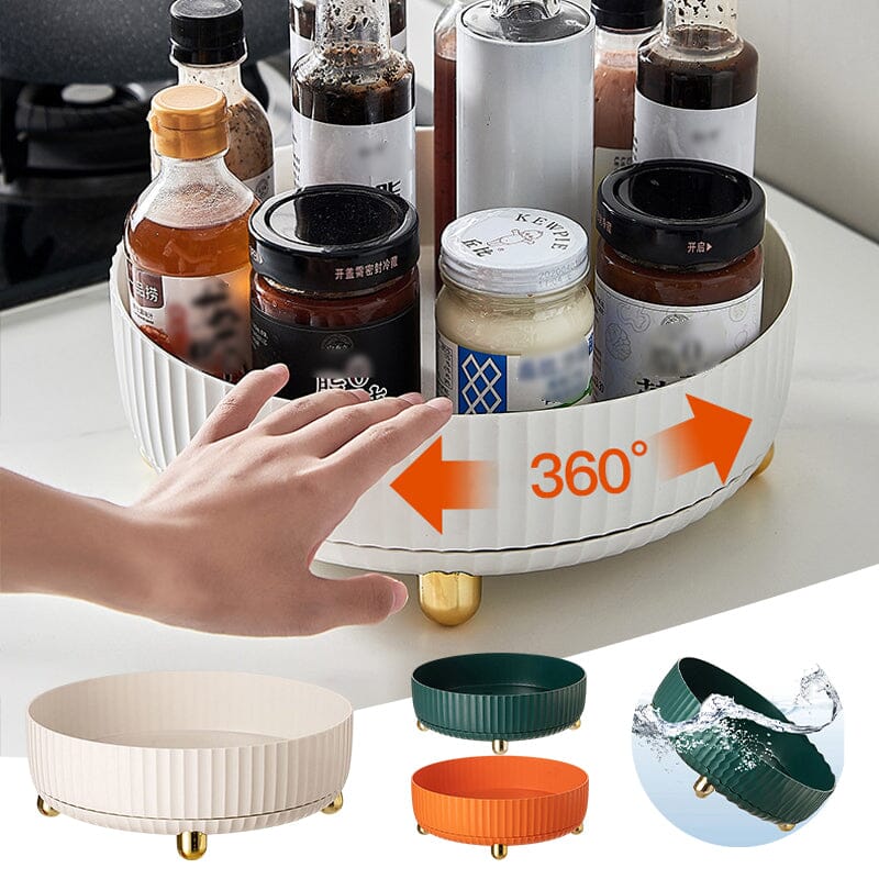 Étagère de rangement rotative pour cuisine et garde-manger