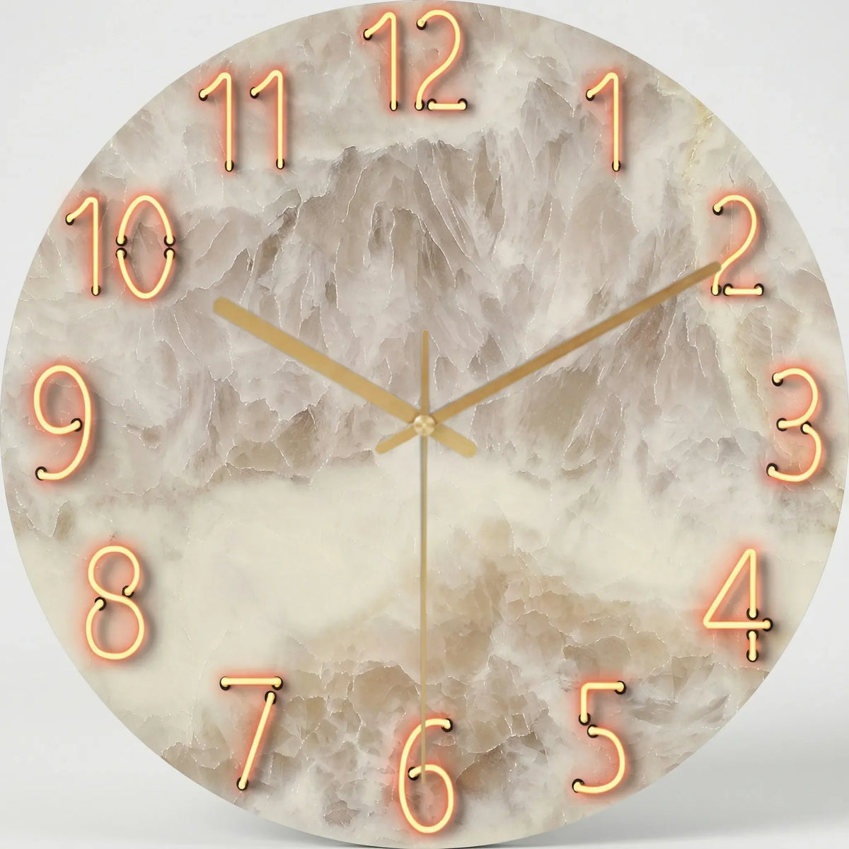 Horloge murale ronde à motif sombre moderne