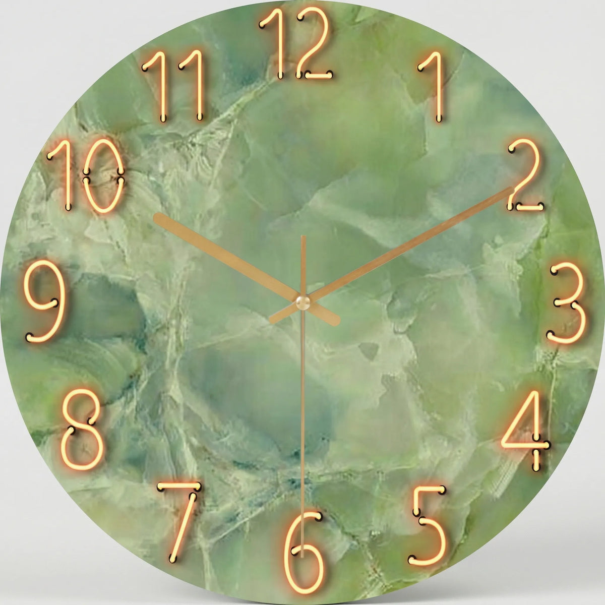 Horloge murale ronde à motif sombre moderne