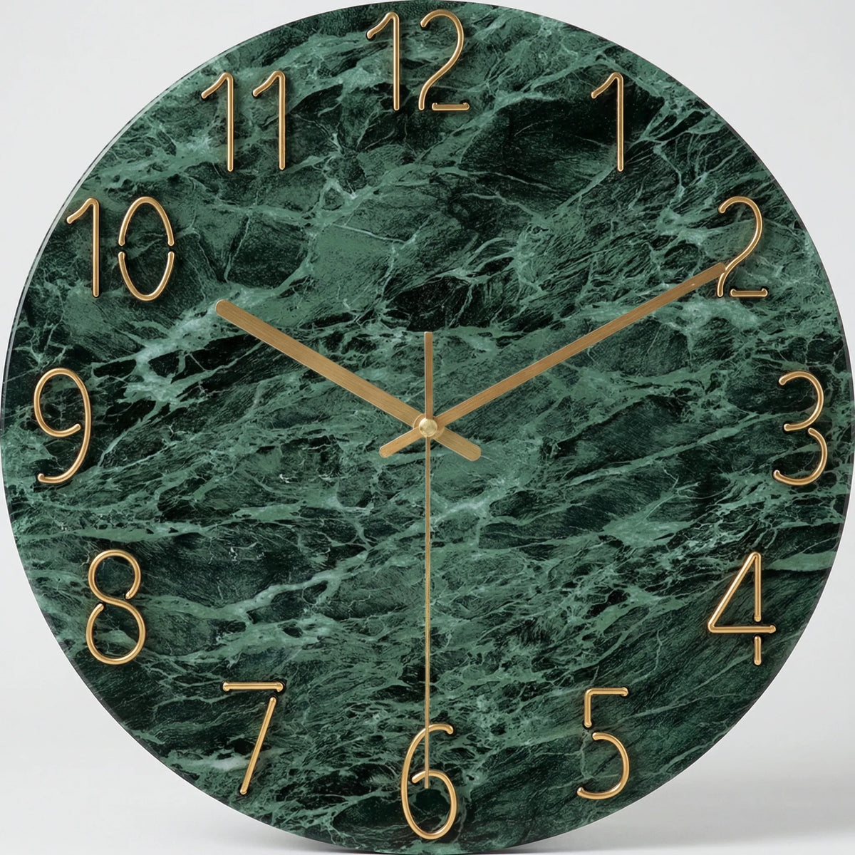 Horloge murale ronde à motif sombre moderne