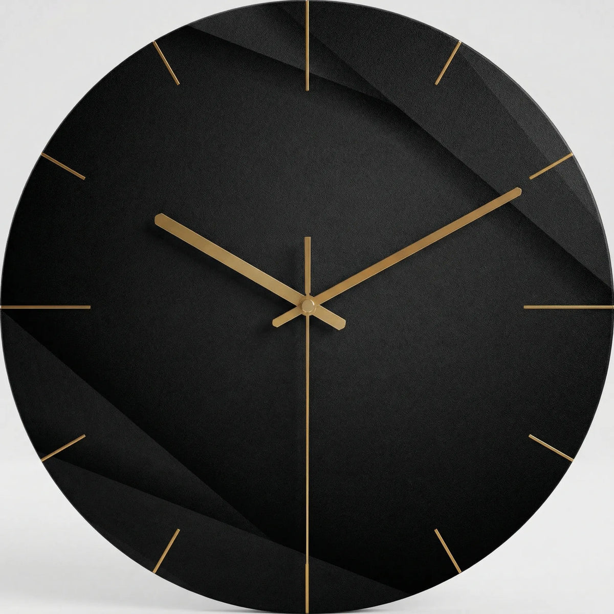 Horloge murale ronde à motif sombre moderne