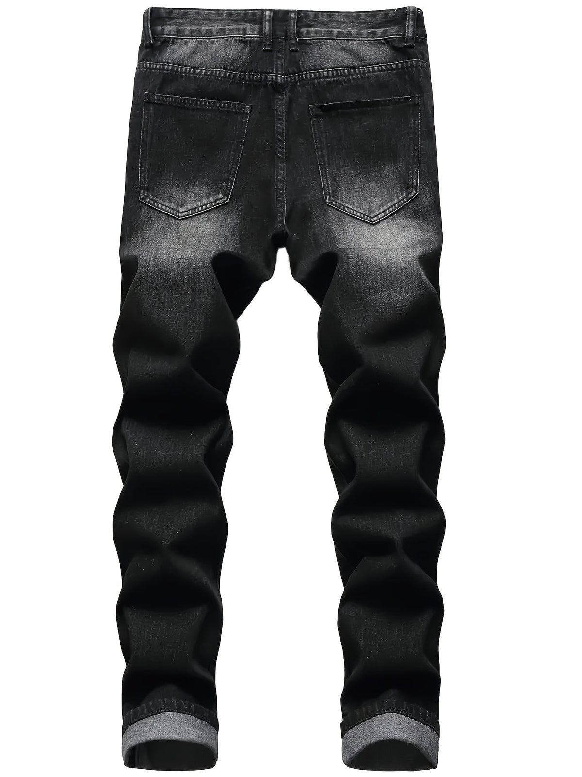 Rugged Straight-Leg Jeans
