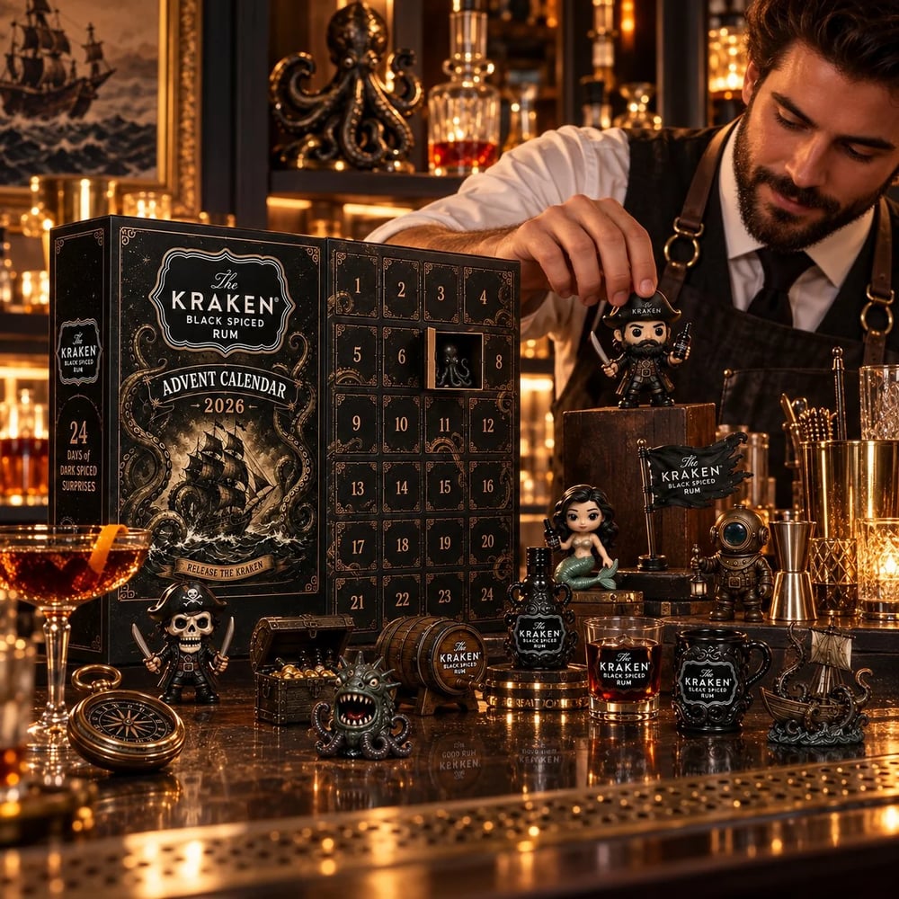 Calendrier de l'Avent au rhum – Compte à rebours de Noël de 24 jours avec mini-bouteilles