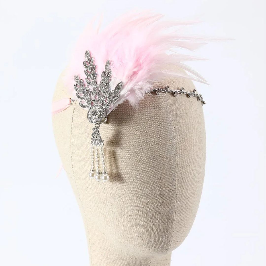 DavyDenver Dianna Feather Headband | Vintage & Stylish