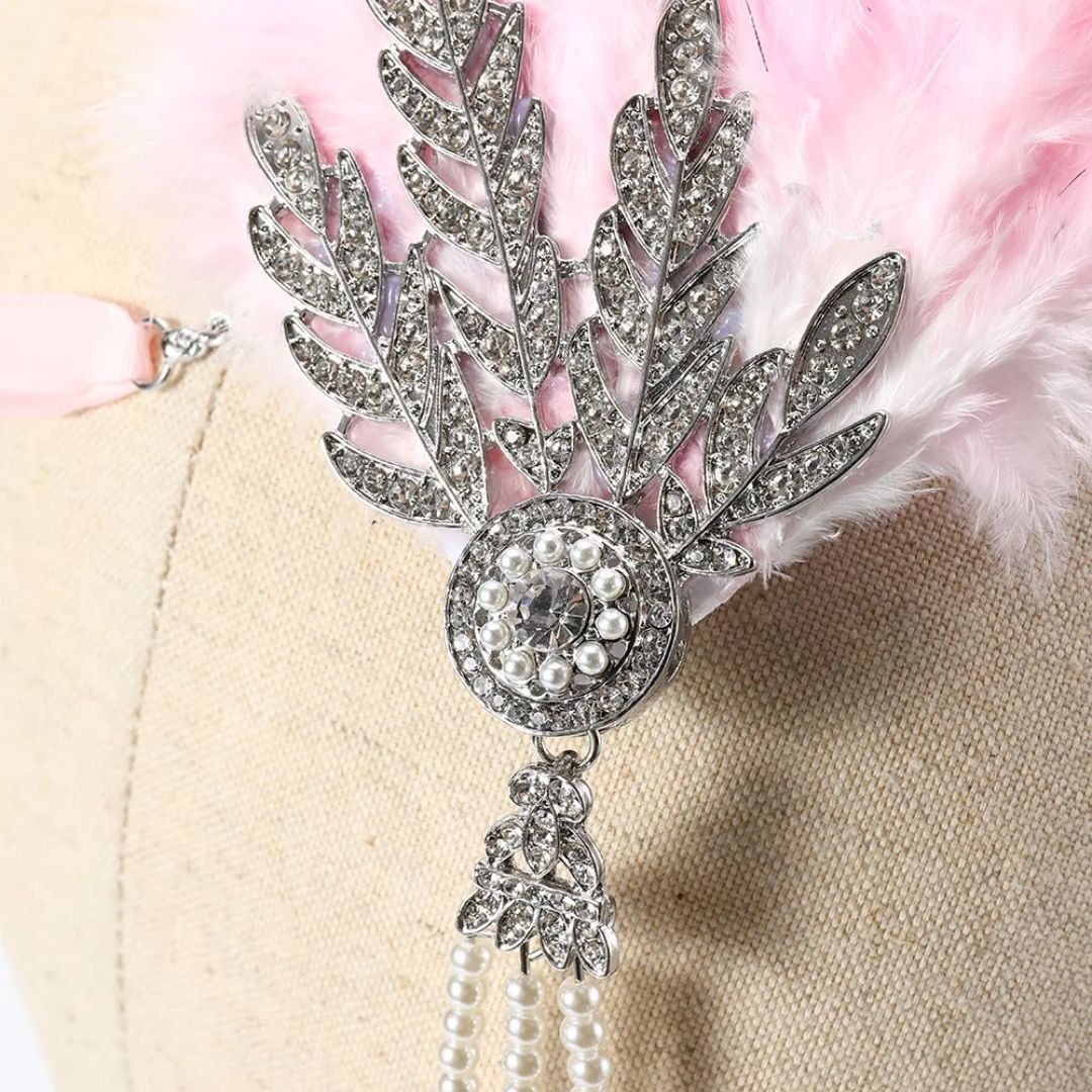 DavyDenver Dianna Feather Headband | Vintage & Stylish
