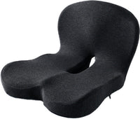 Cojín para asiento con soporte lumbar – Espuma viscoelástica para oficina y coche