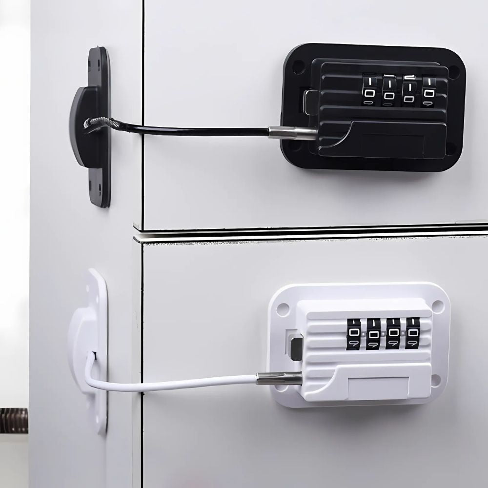 Secure Refrigerator Door Lock with Code for Safety