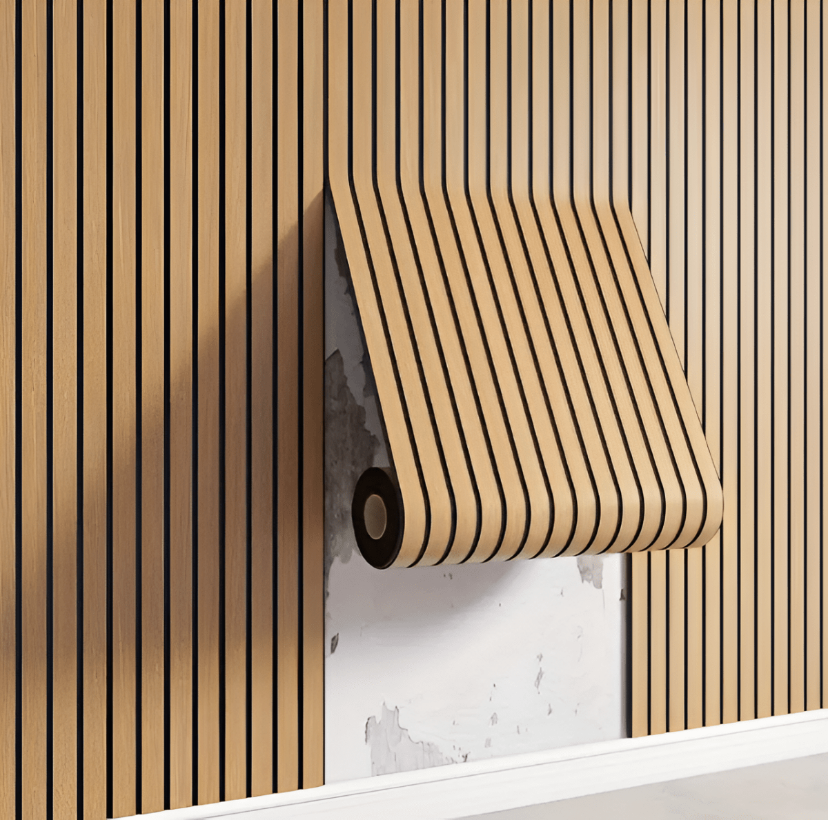 Self-Adhesive Wood-Look Panels for Wall Design