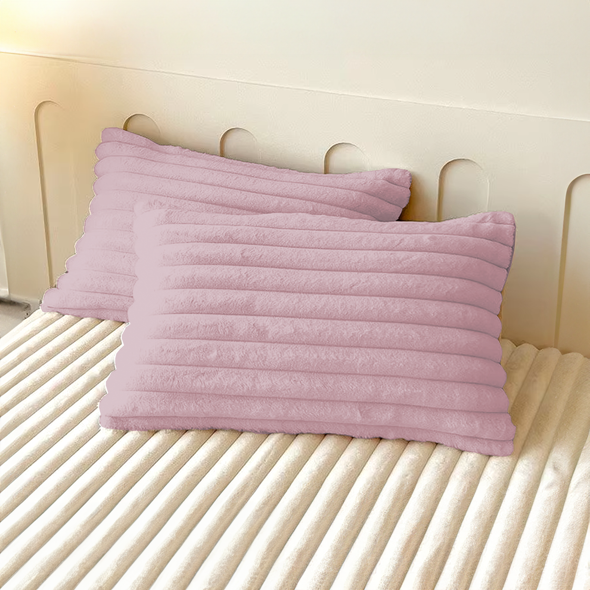Set of 2 Pillowcases for Ultra-Soft Fitted Bed Set