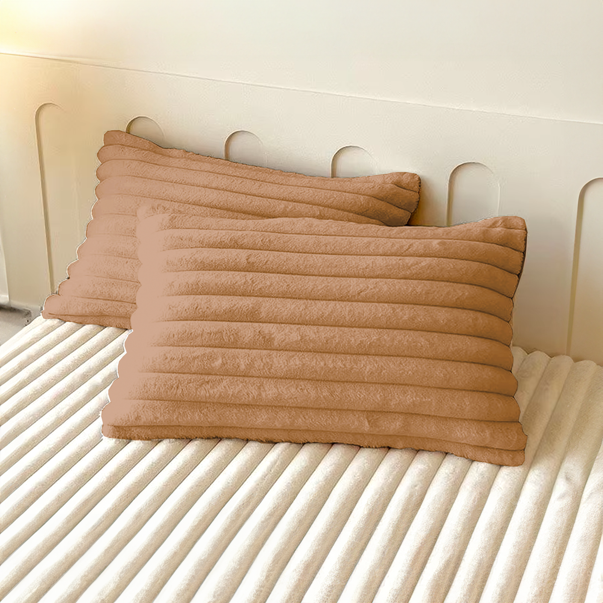 Set of 2 Pillowcases for Ultra-Soft Fitted Bed Set