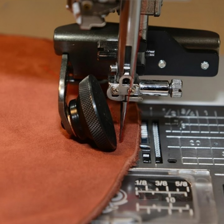 Sewing Machine Leather Roller Foot | Smooth Feed | Rotating Wheel