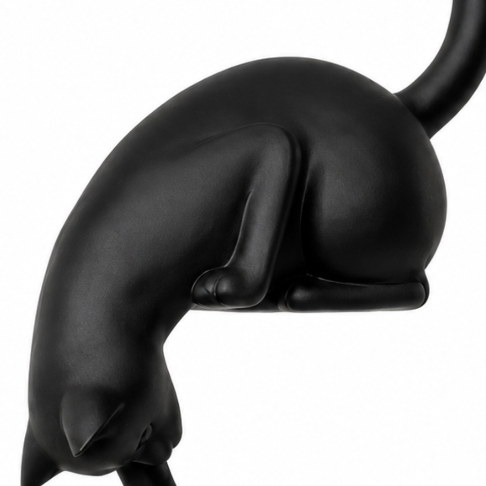 Shelf-Edge Cat Figurine LED Lantern