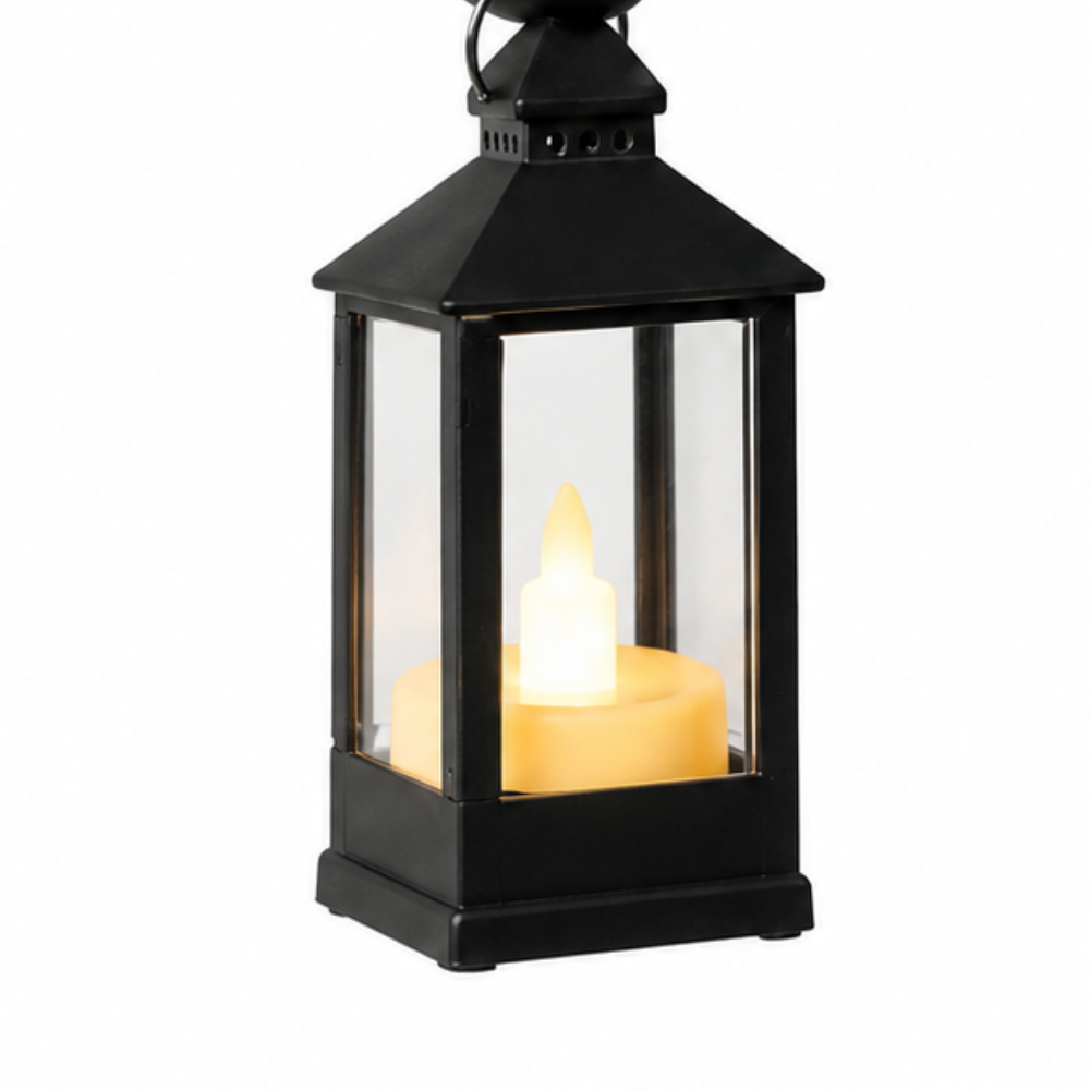 Shelf-Edge Cat Figurine LED Lantern