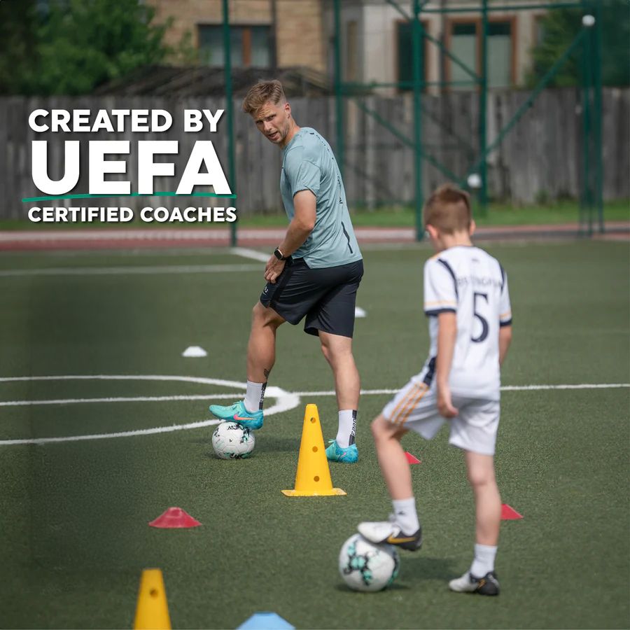 Sideline Edge Football Training Mat Bundle With Video Drills For Home Practice
