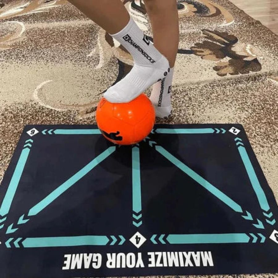 Sideline Edge Football Training Mat Bundle With Video Drills For Home Practice