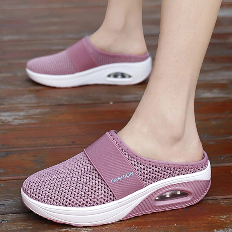 Slip-On Running Shoes with Air Cushion Sole