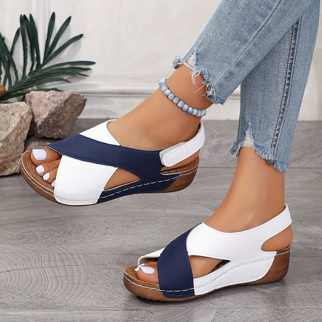 Slope Heel Sandals