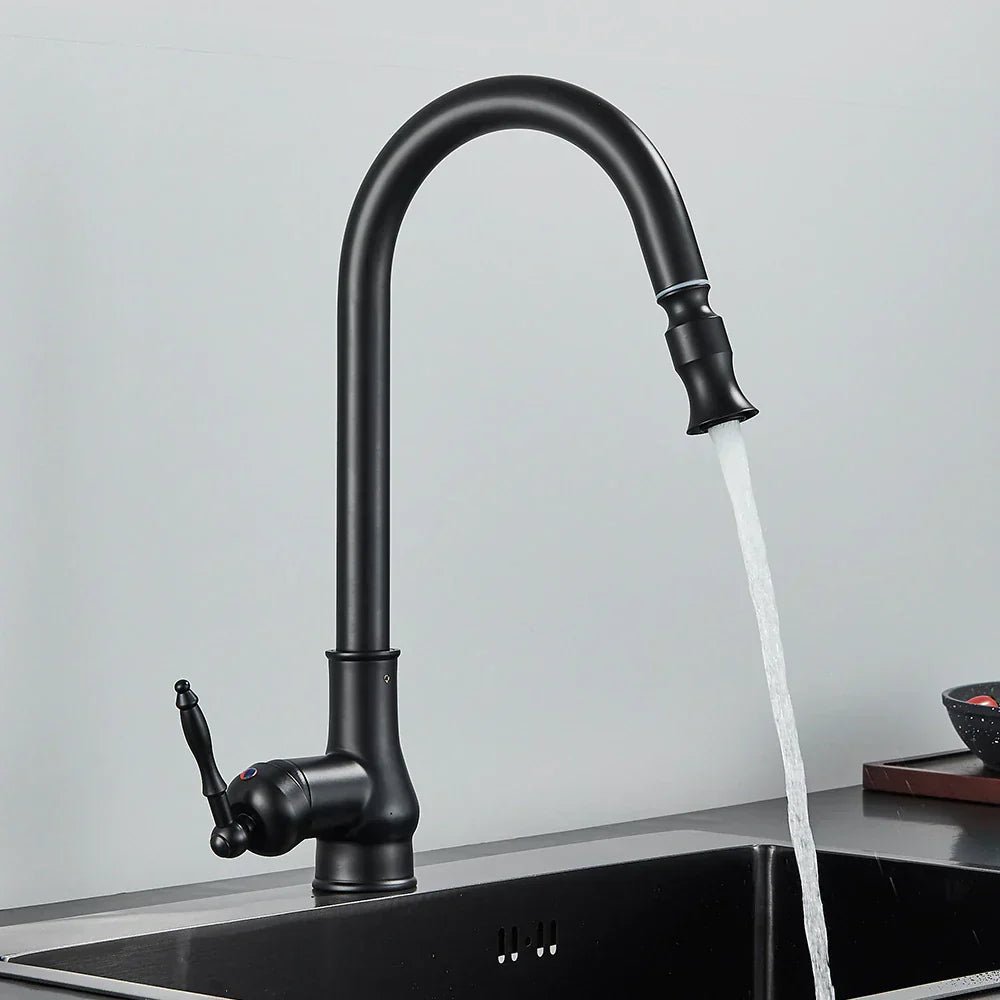SMARTSPOUT – Kitchen faucet with pull-out function in antique bronze and touch sensor