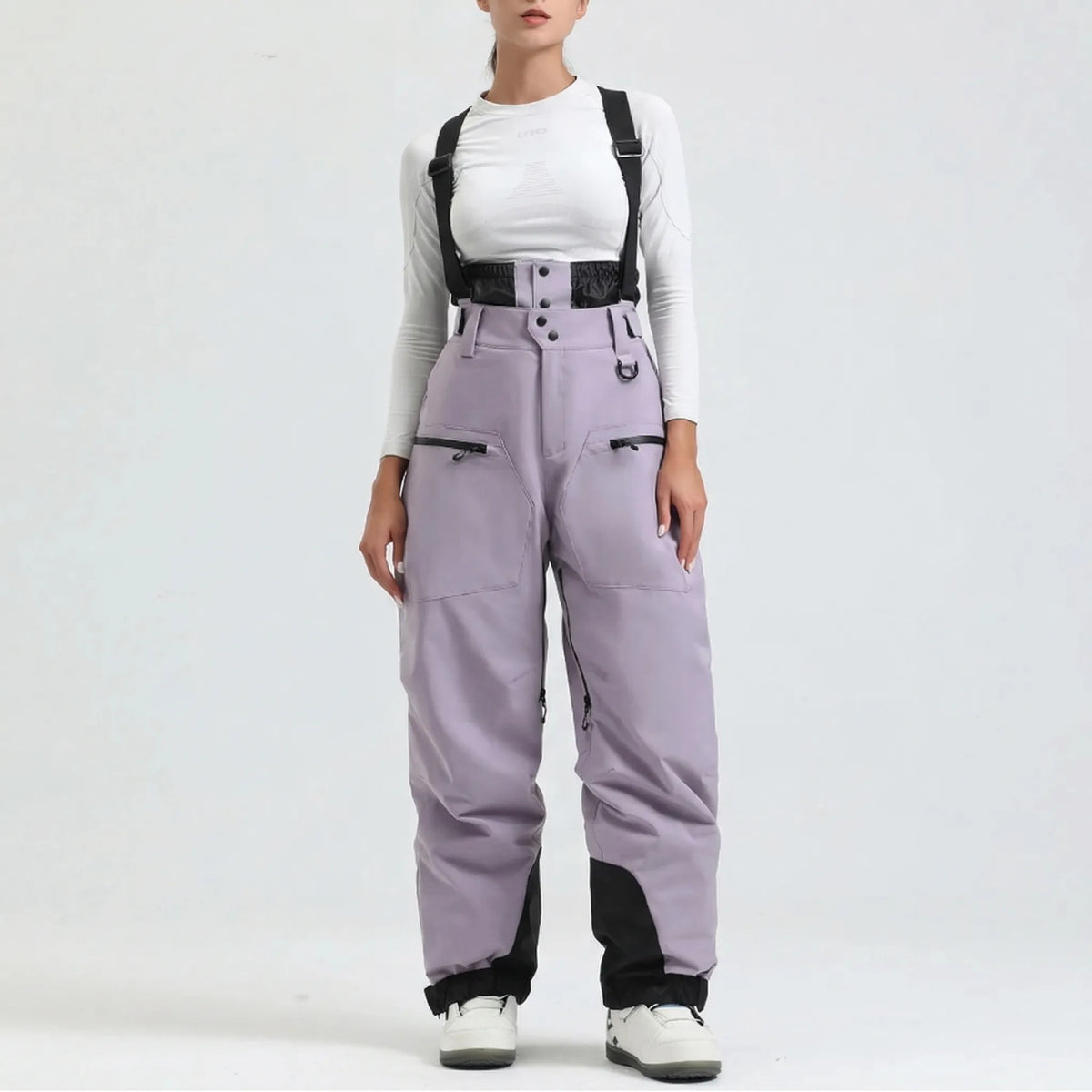 Snow Pants with Adjustable Suspenders
