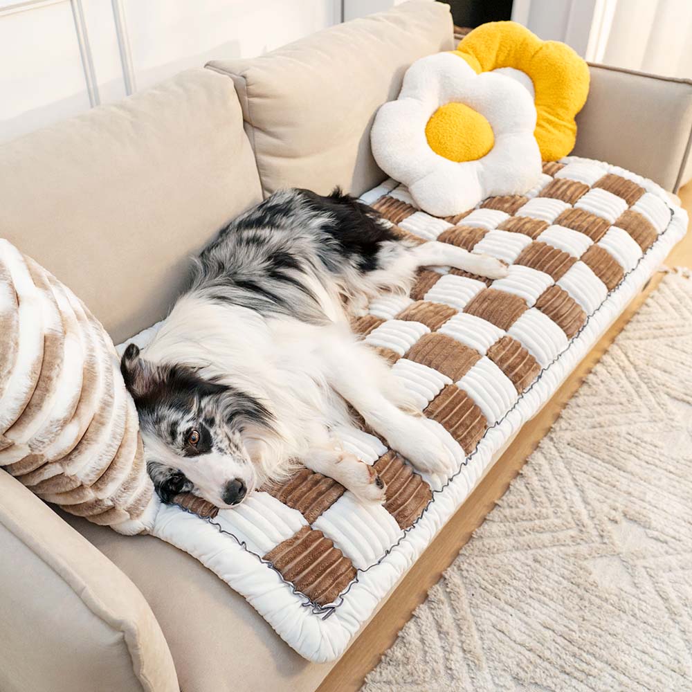 Soft Chenille Pet Blanket – Washable Non-Slip Sofa Protector for Dogs & Cats