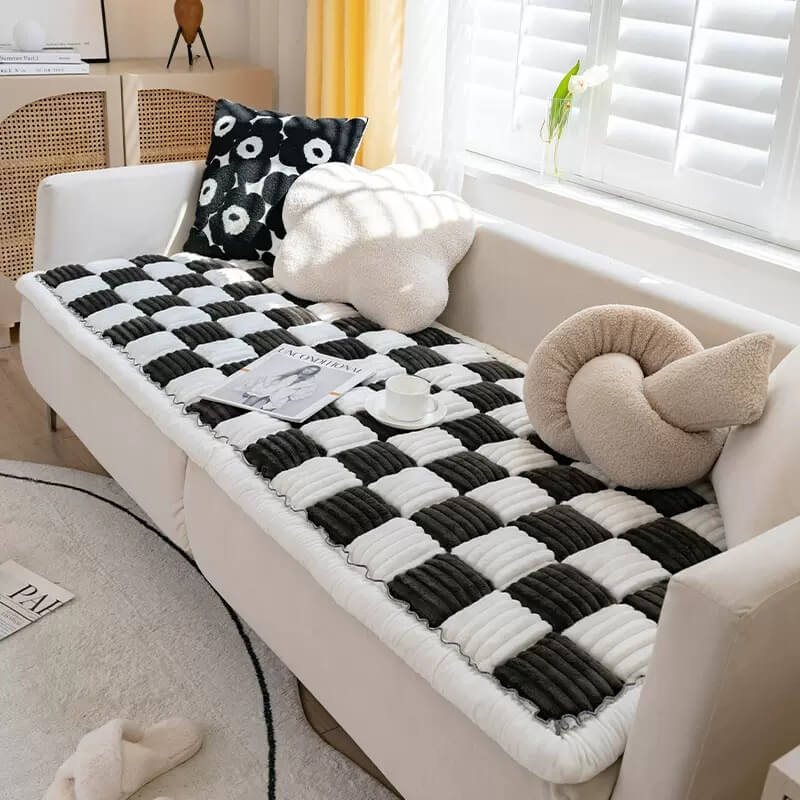 Soft Chenille Pet Blanket – Washable Non-Slip Sofa Protector for Dogs & Cats