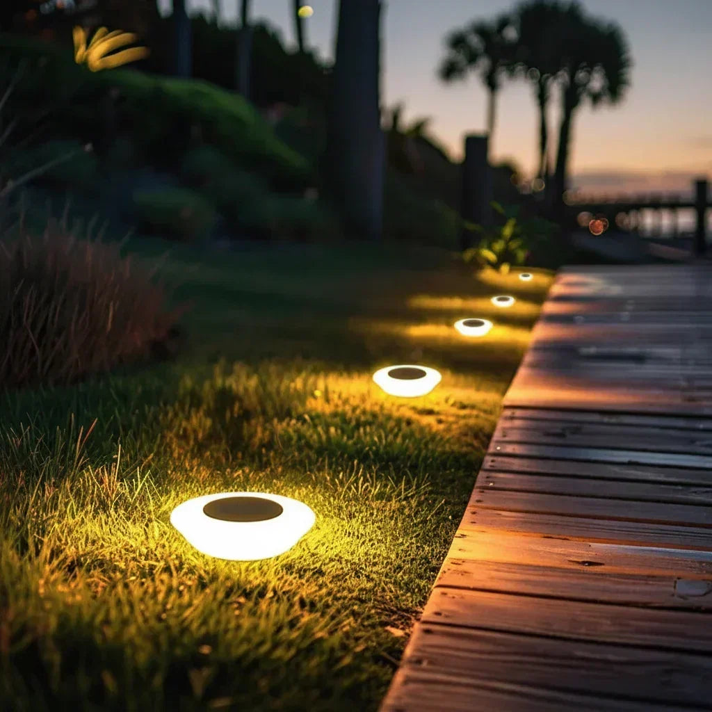 Éclairage solaire LED pour allée — conception étanche tous temps