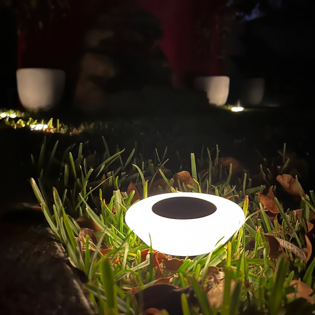 Éclairage solaire LED pour allée — conception étanche tous temps