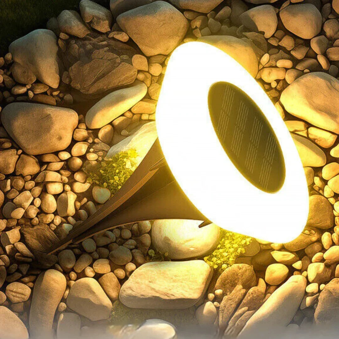Éclairage solaire LED pour allée — conception étanche tous temps
