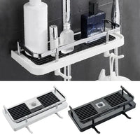 Bathroom Storage Shelf with Hooks