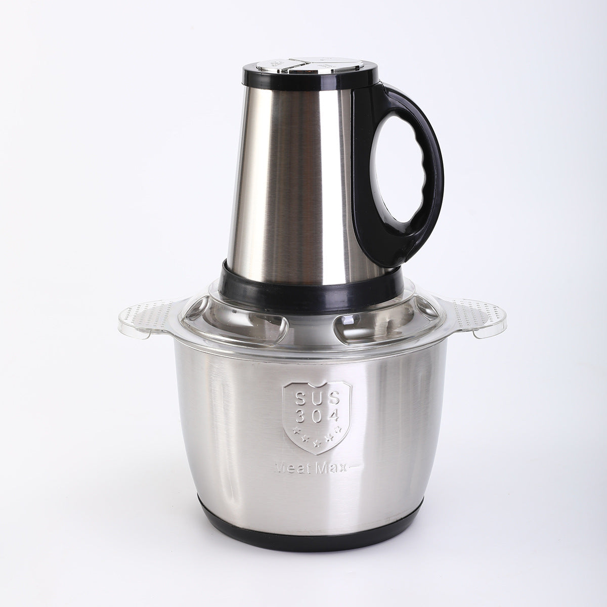 Stainless Steel Electric Meat Mincer with Safety Lid