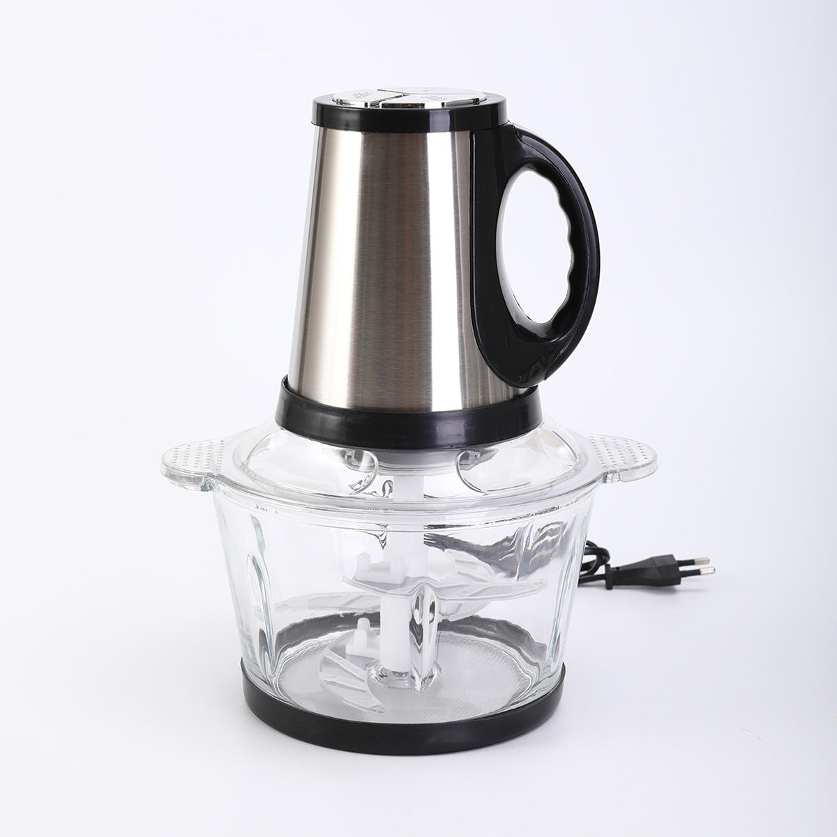 Stainless Steel Electric Meat Mincer with Safety Lid
