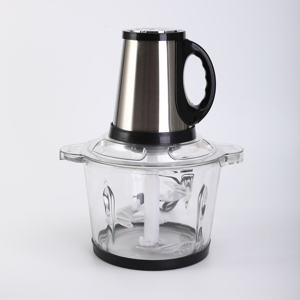 Stainless Steel Electric Meat Mincer with Safety Lid