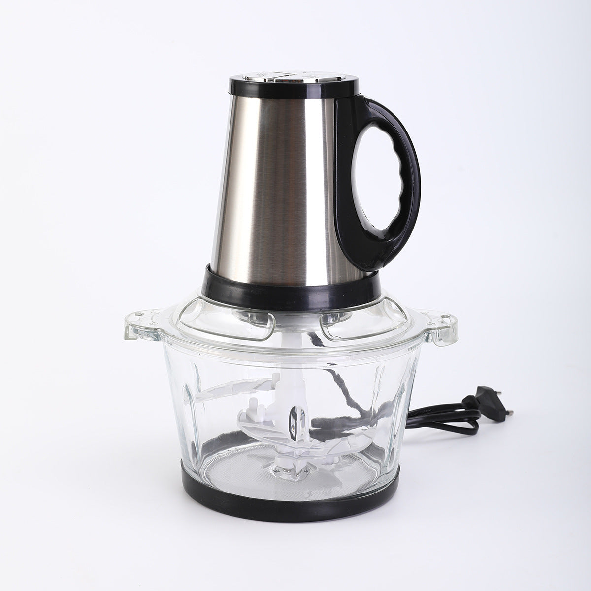 Stainless Steel Electric Meat Mincer with Safety Lid