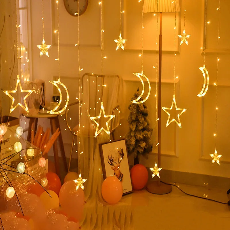 Star and Moon Garland for Party Decoration