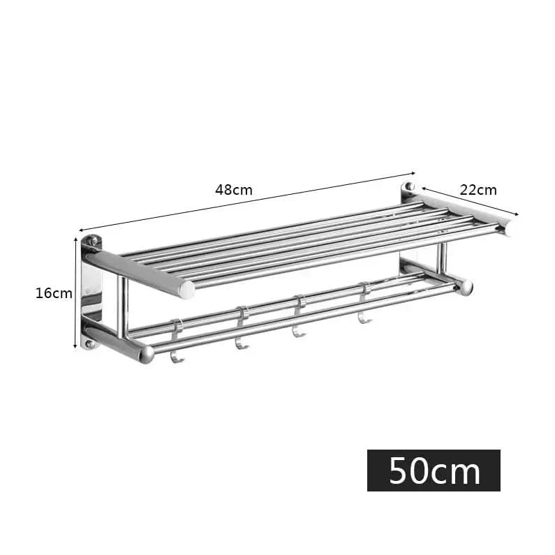 STEELRACK – Stainless Steel Towel Holder Space-Saving & Stylish