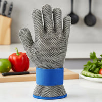 Gants de travail résistants aux coupures en acier inoxydable