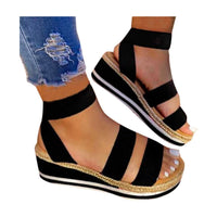 Sandalias cruzadas para mujer