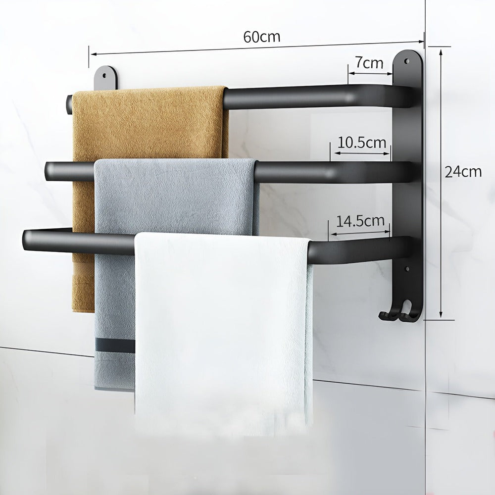 Stylish Wall-Mounted Towel Rack – Space-Saving for the Bathroom