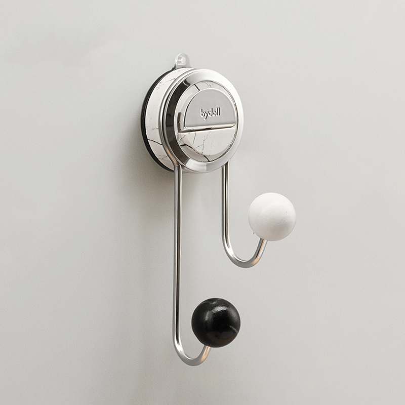 Porte-papier toilette à ventouse avec effet bois - Acier inoxydable sans perçage, installation facile sur les surfaces lisses
