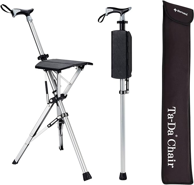 TerraNest Hiking Pole With Built-In Seat for Breaks