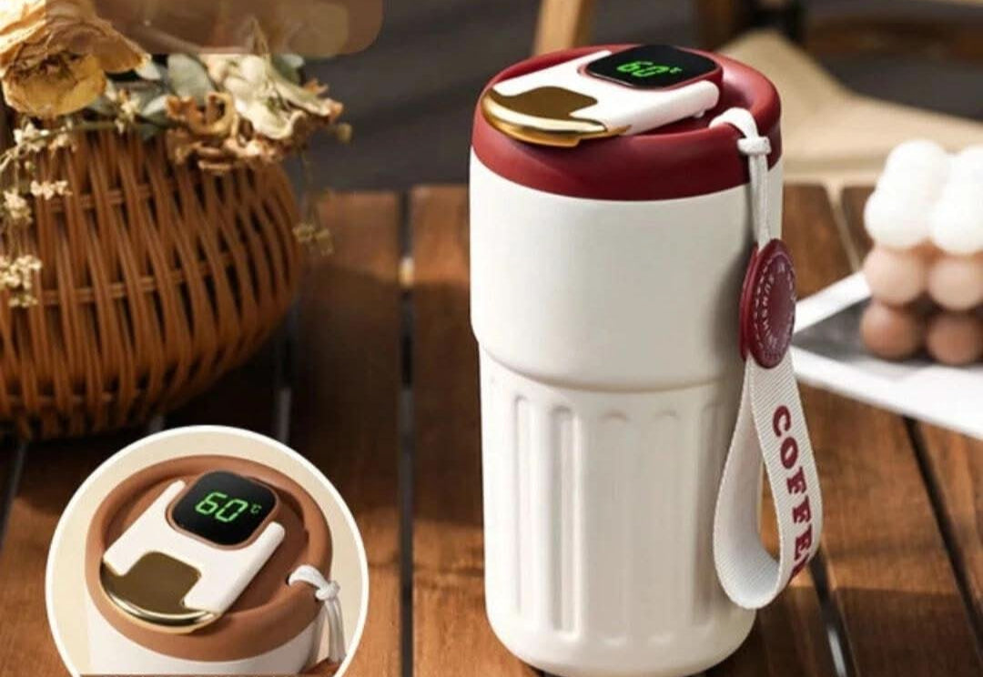 Thermos with a precise temperature display