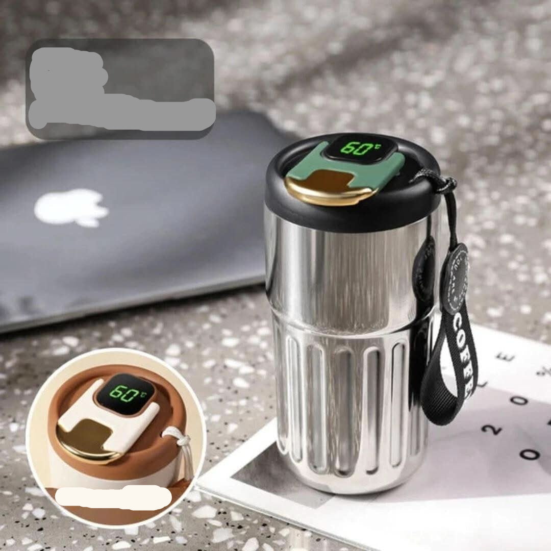 Thermos with a precise temperature display