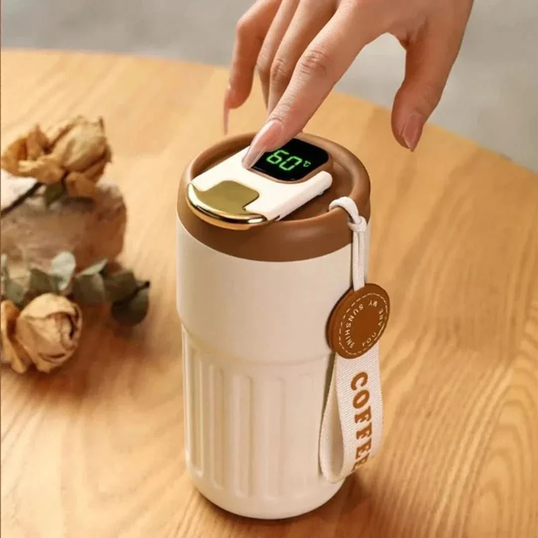 Thermos with a precise temperature display