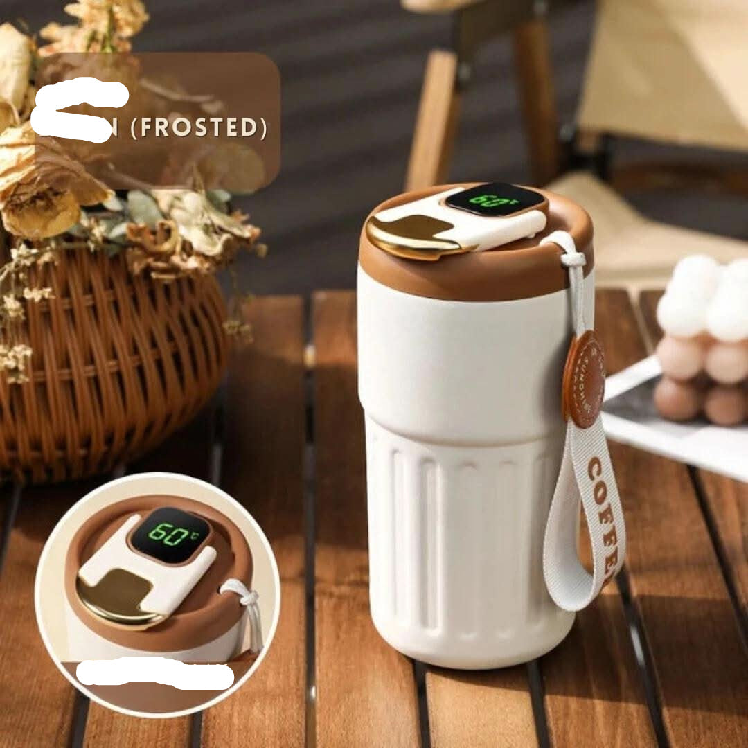 Thermos with a precise temperature display